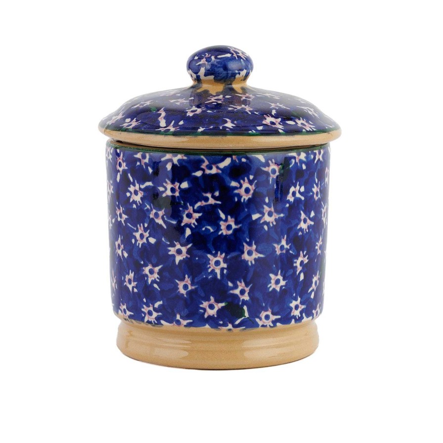 Nicholas Mosse Lidded Sugar Bowl Lawn Dark Blue Wholesale