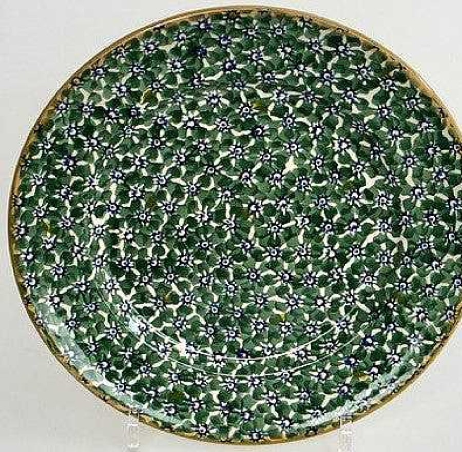 Nicholas Mosse Serving Plate Green Lawn New