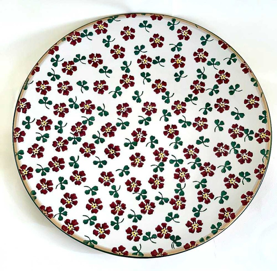 Nicholas Mosse Shallow Dish Irish Rose Hot