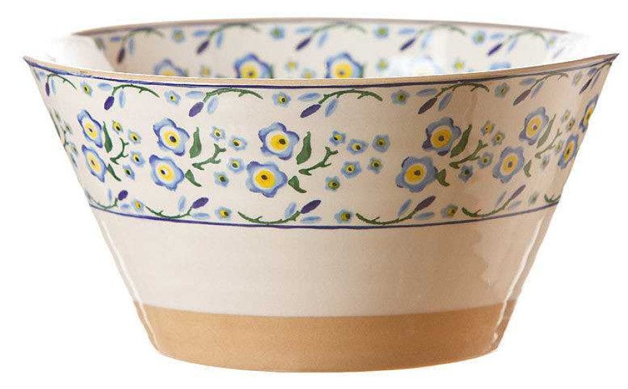 Nicholas Mosse Large Angled Bowl Forget Me Not Best