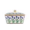 Nicholas Mosse Covered Butterdish Blue Blooms Hot