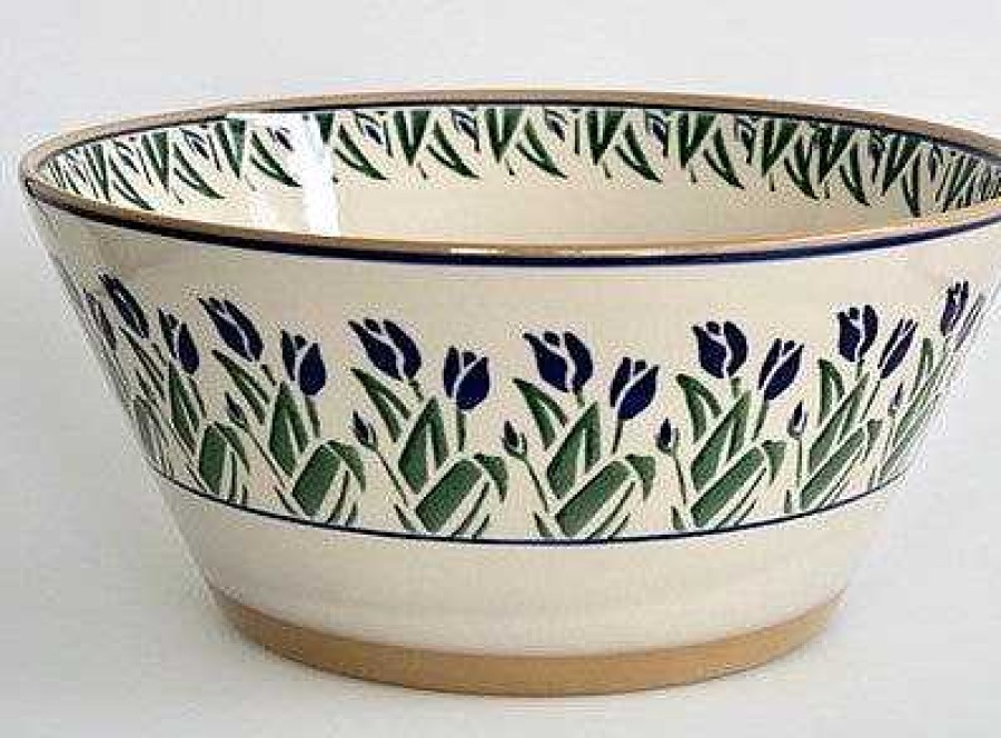 Nicholas Mosse Large Angled Bowl Blue Blooms Best