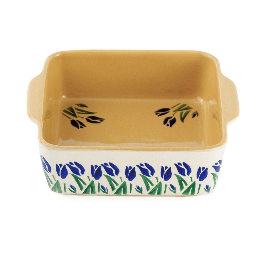 Nicholas Mosse Small Square Oven Dish Blue Blooms Online