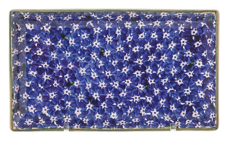 Nicholas Mosse Medium Rectangle Dish Lawn Dark Blue Online