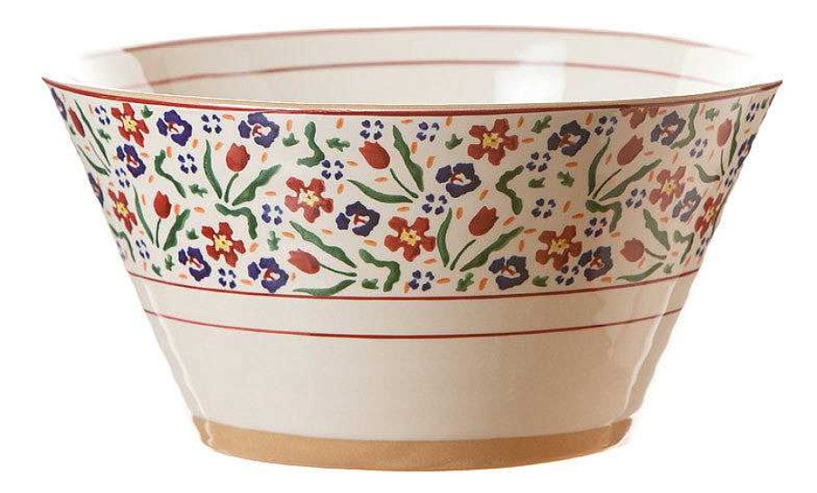 Nicholas Mosse Large Angled Bowl Wild Flower Meadow Clearance